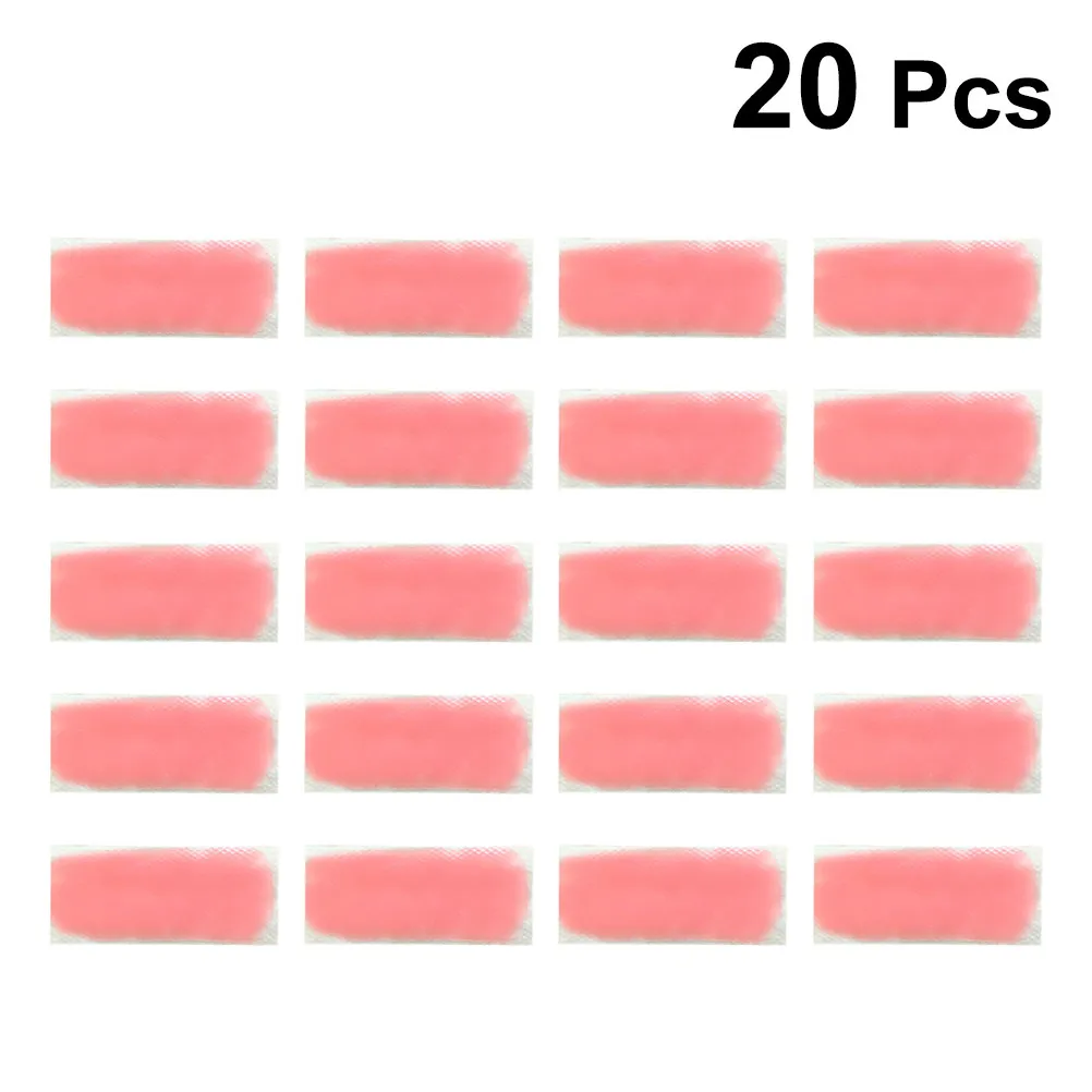 20Pcs Fever Cooling Temperature-Sensitive Color-Changing Forehead Strips for Relief Drowsiness Fatigue