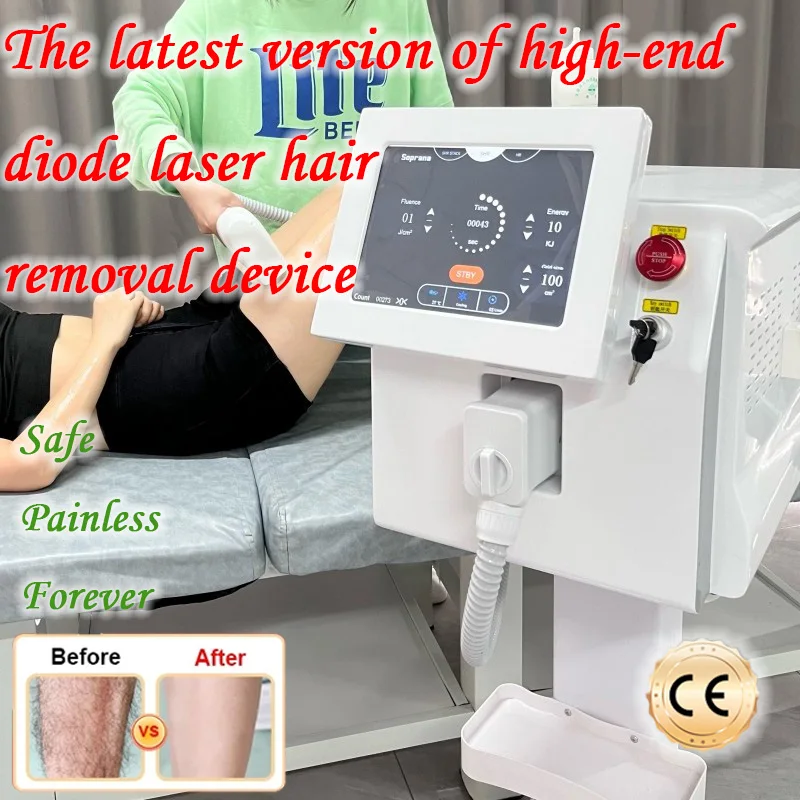 

Diode Laser Hair Removal Machine 3 Wavelength 755 1064 808nm Laser Ice Platinum Permanent Painless Hair Removal 3000W Alexandrit