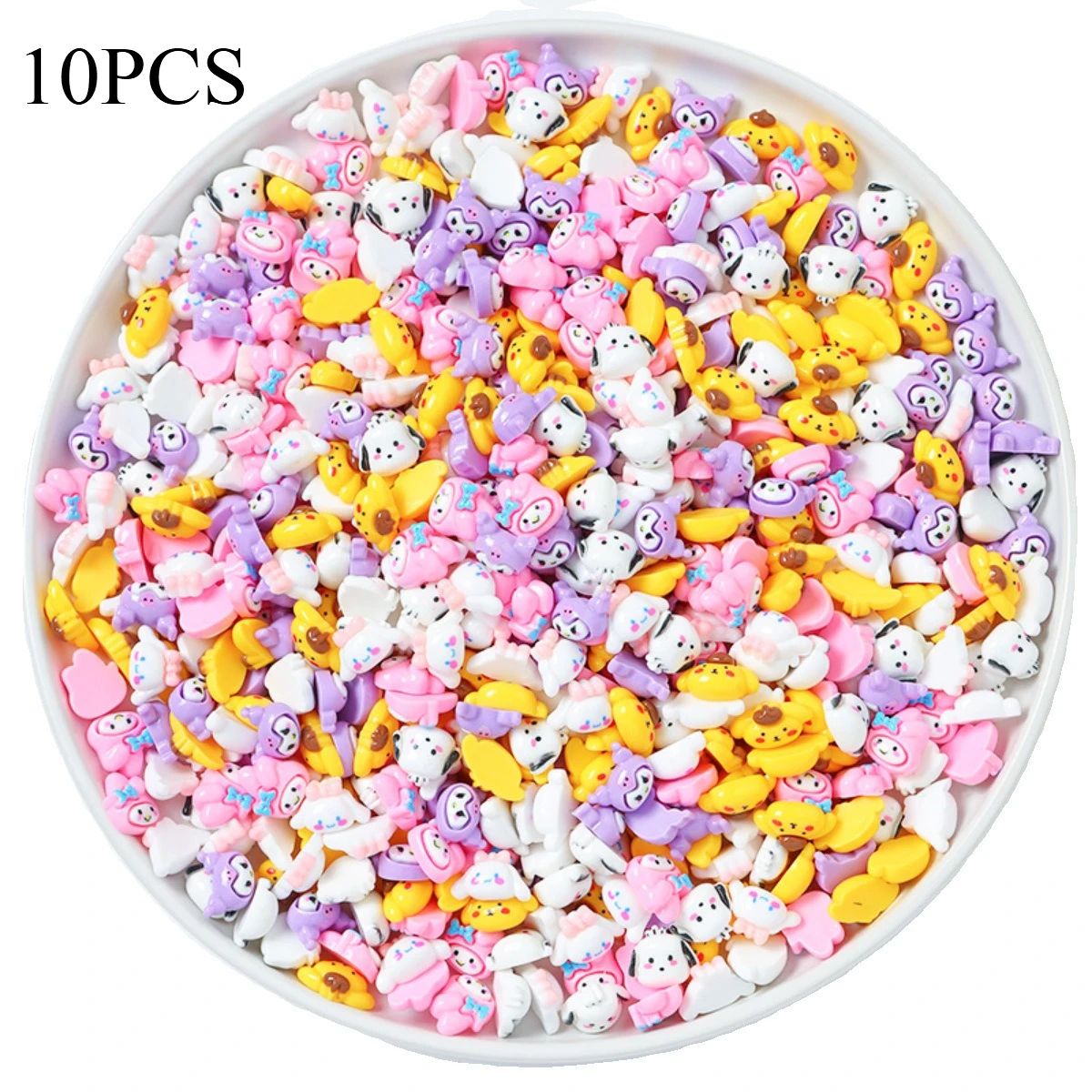 Miniso الكرتون الحيوان مختلط DIY كريم اللثة الراتنج حالة الهاتف المحمول Guka المواد اليدوية مشبك شعر الملحقات ثلاثية الأبعاد