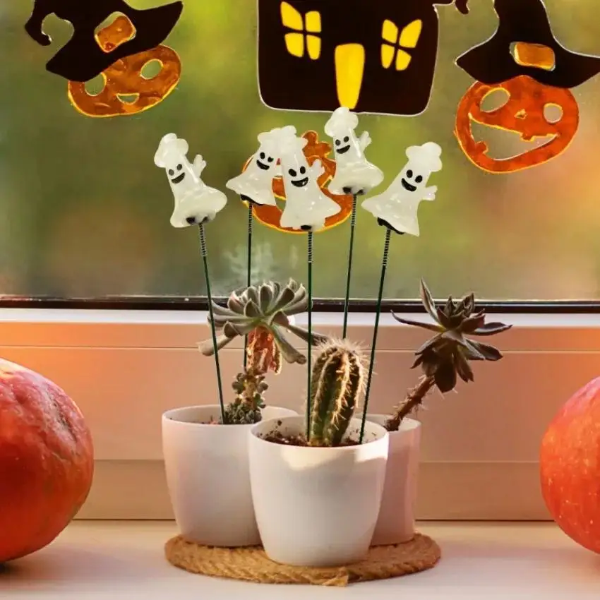 2026 5PCS/set Halloween Themed Courtyard Glow-in-the-dark Stakes Pole Back Yard Decoration Outdoor Patio Decoration