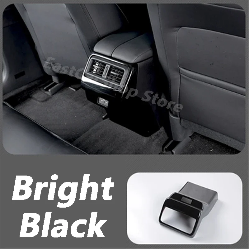 

For Mazda CX50 CX-50 2023 2024 Rear Armrest Box Anti Kick Panel Cover Protector Trim Sticker Air Outlet Frame Accessories