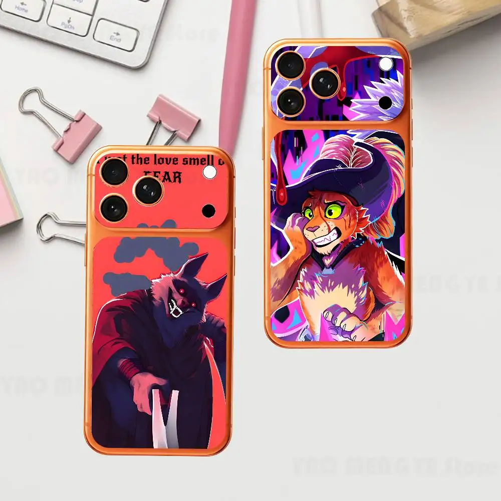 

W-Wolf P-Puss For IPhone 17 Pro ProMax Full Back Cover Decal Wrap Skin Rear Protective Sticker Film