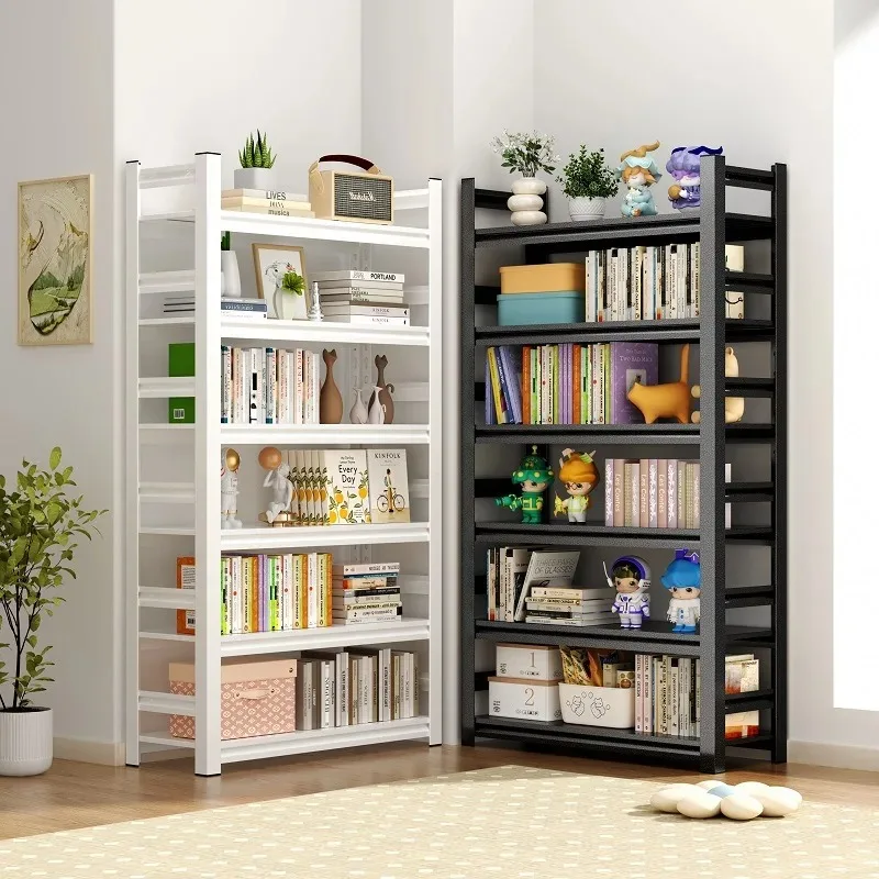 Bookshelf Shelf Iron Storage Children's Books Cabinets Book Stand Mini Lathe Wall Shelves Organizers Galvanized Metal Shelving