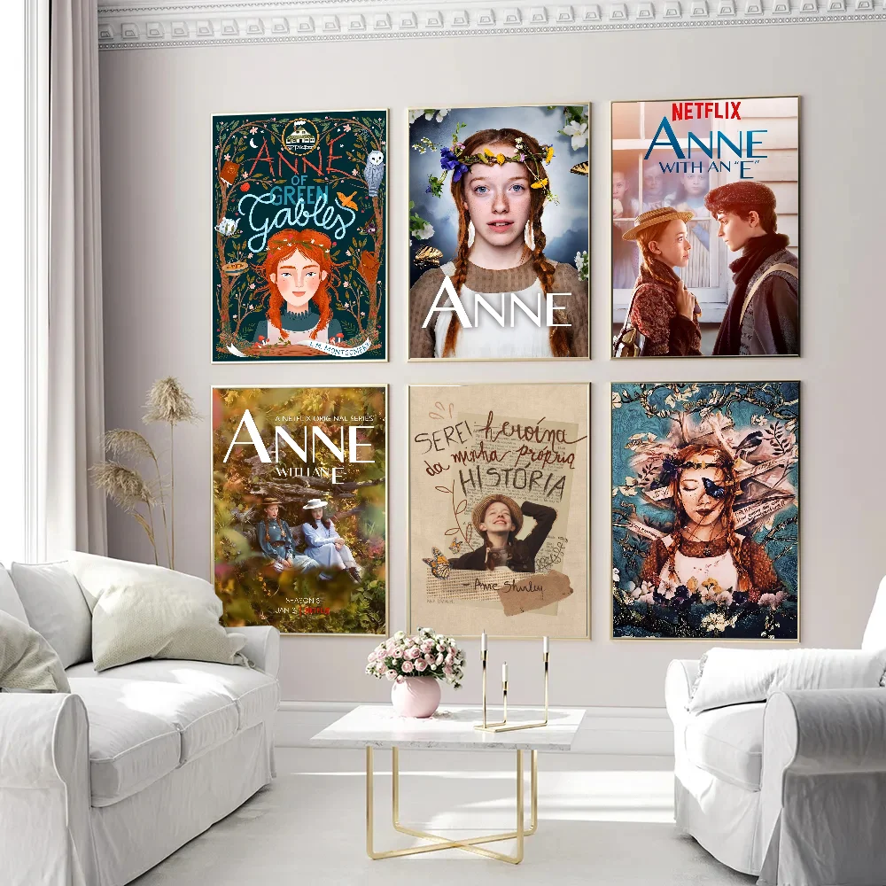 Anne With An E Anime Posters Sticky HD Quality Wall Art Retro Posters for Home Kawaii Room Decor