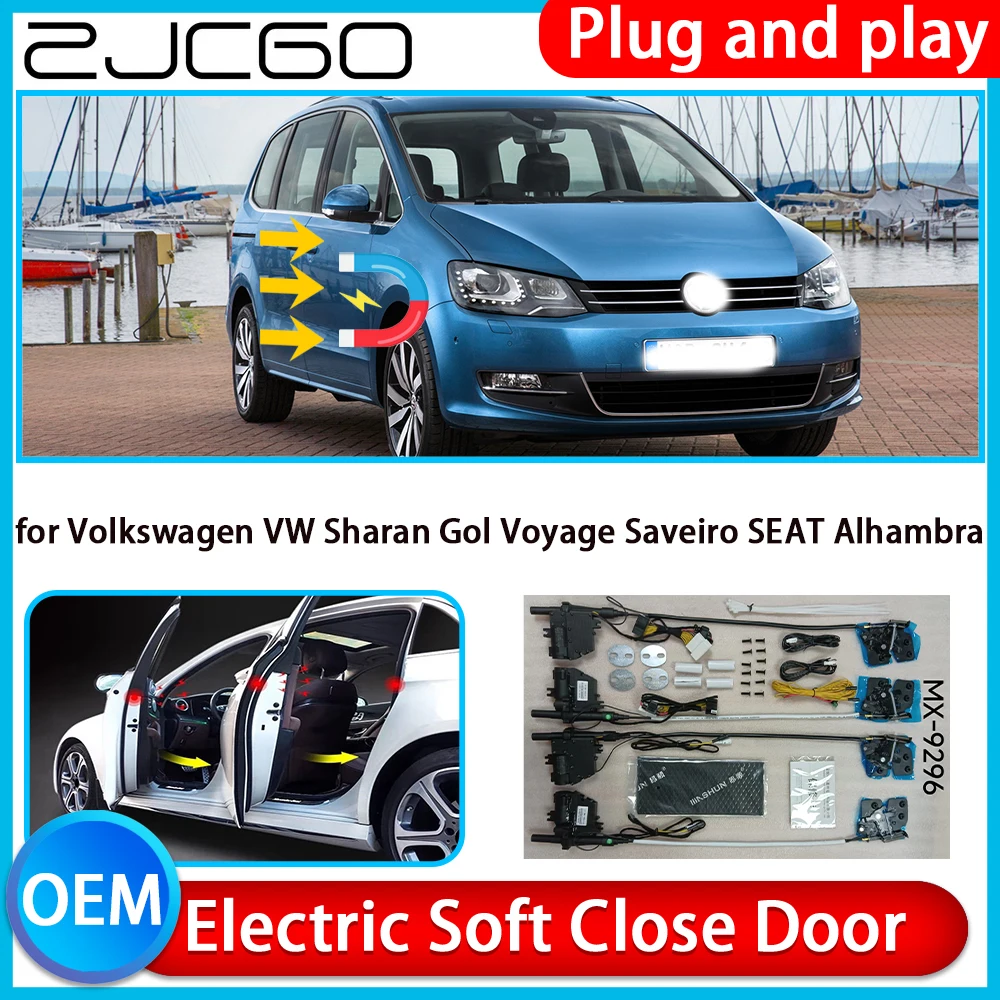 for Volkswagen VW Sharan Gol Voyage Saveiro SEAT Alhambra Auto Pull Soft Close Kit Door Power Latch Electric Door Catch Soft