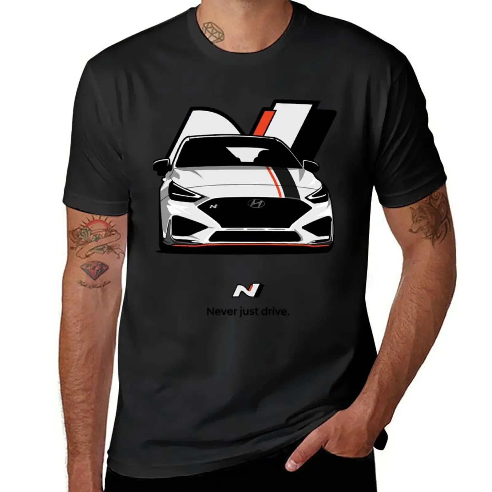 New i30N White T-Shirt T-Shirt custom t shirts vintage clothes graphics t shirt customized t shirts shirts for men pack