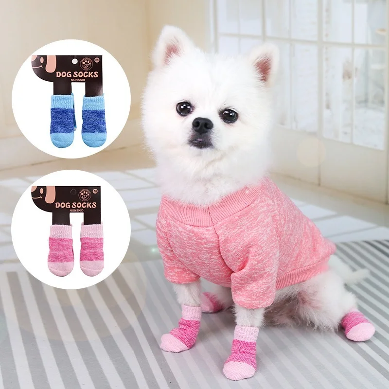 Dog Socks Christmas New Year Dog socks anti scratch Anti Dirt anti slip foot cover dog bixiong dog shoes cat shoes and socks