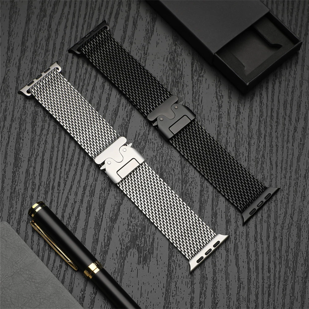 Titanium Strap for Apple watch band 45mm 46mm 49mm 42mm iWatch 44mm 41mm 40m Loop correa bracelet Series Ultra 10 9 8 7 6 5 SE 4