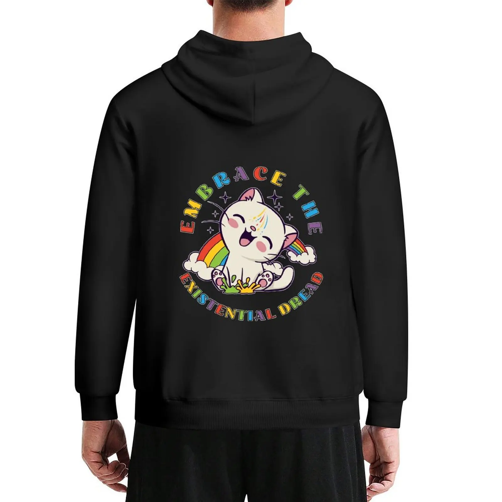 

Embrace the existential dread Hoodie men wear autumn men's coat anime clothing men's oversize hoodie