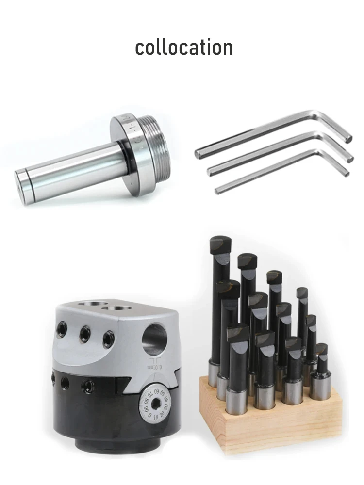 Picture 4: F1 2/3/4 inch 50/75/100mm F1 Type Boring Head 12/18/25mm Lathe Boring Bar Milling Holder For Milling Machine Tools + Hex Wrenche