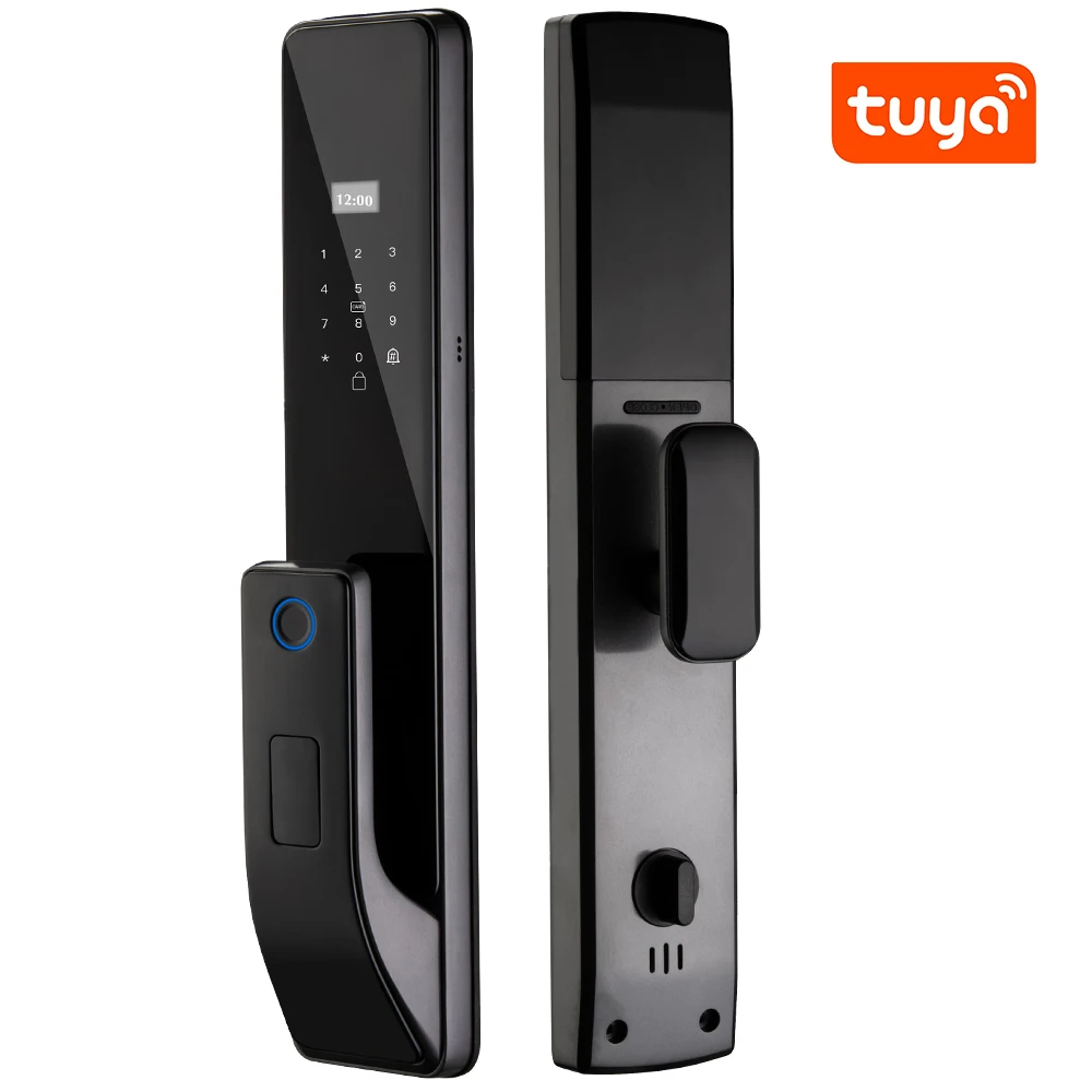 

July005 Newest Hotel Lock Waterproof Security Digital Passcode Rfid Card Tuya WIFI APP Fingerprint Keyless Smart Door Lock