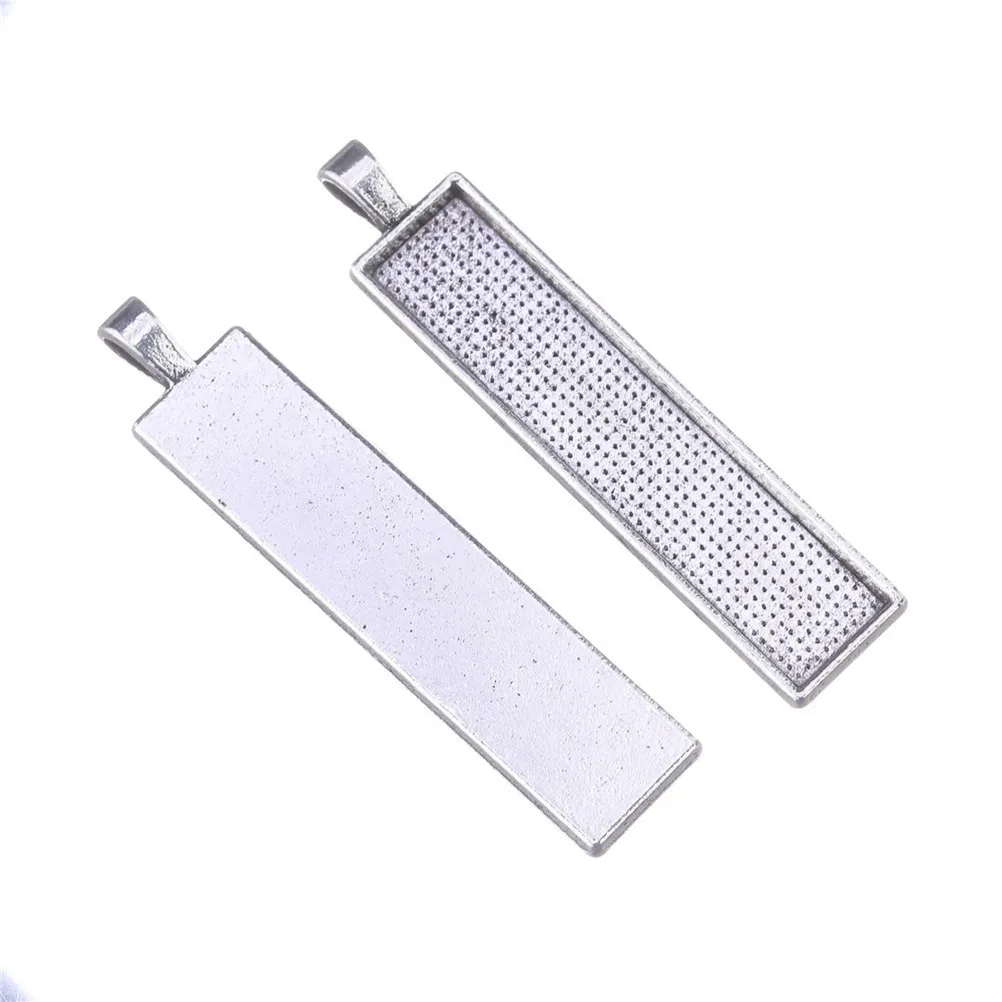 

30Pcs Base Cabochon Settings Vintage Alloy Pendant Trays for DIY Jewelry Making Crafts Resin Cameo Photo Pendants Blank Trays