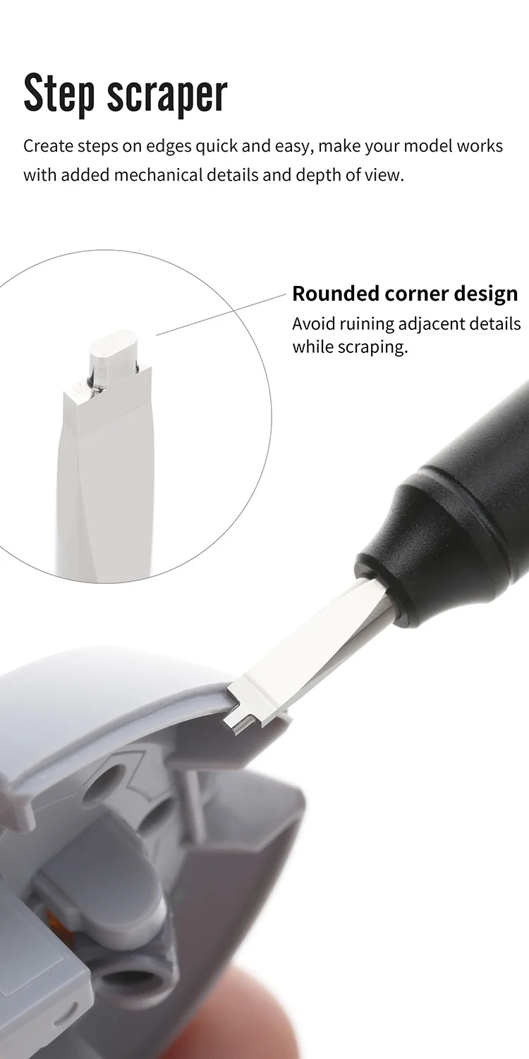 DSPIAE Stufenmesser & Gerade Kantenfräser Push-Messer GK Modifikations-Graviermesser Spiegelglatt-Bits für Seidenglattes Anreißen – Detail 8