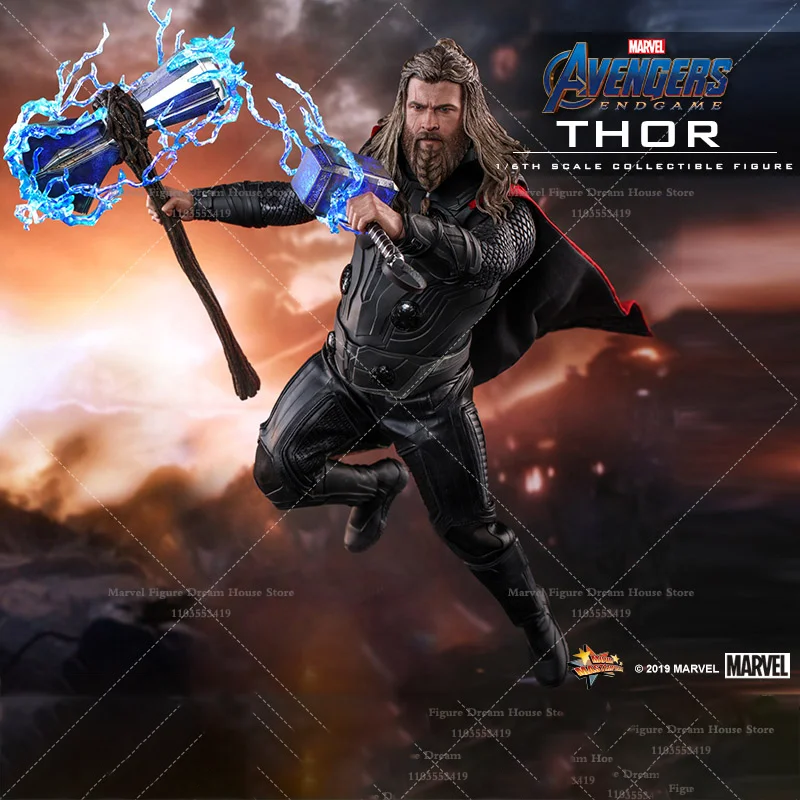 HOTTOYS MMS557 1/6 Scale Marvel The Avengers4 The God of Thunder Thor Fatty Otaku8.0 12-inch Full Set Action Figure Soldier