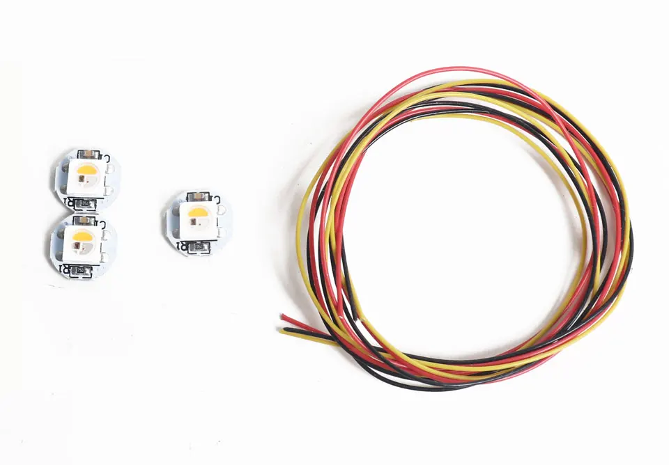 NeoPixel RGBW Mini Button PCB 30AWG PTFE Cables for Voron 2.4 Trident SB StealthBurner Extruder