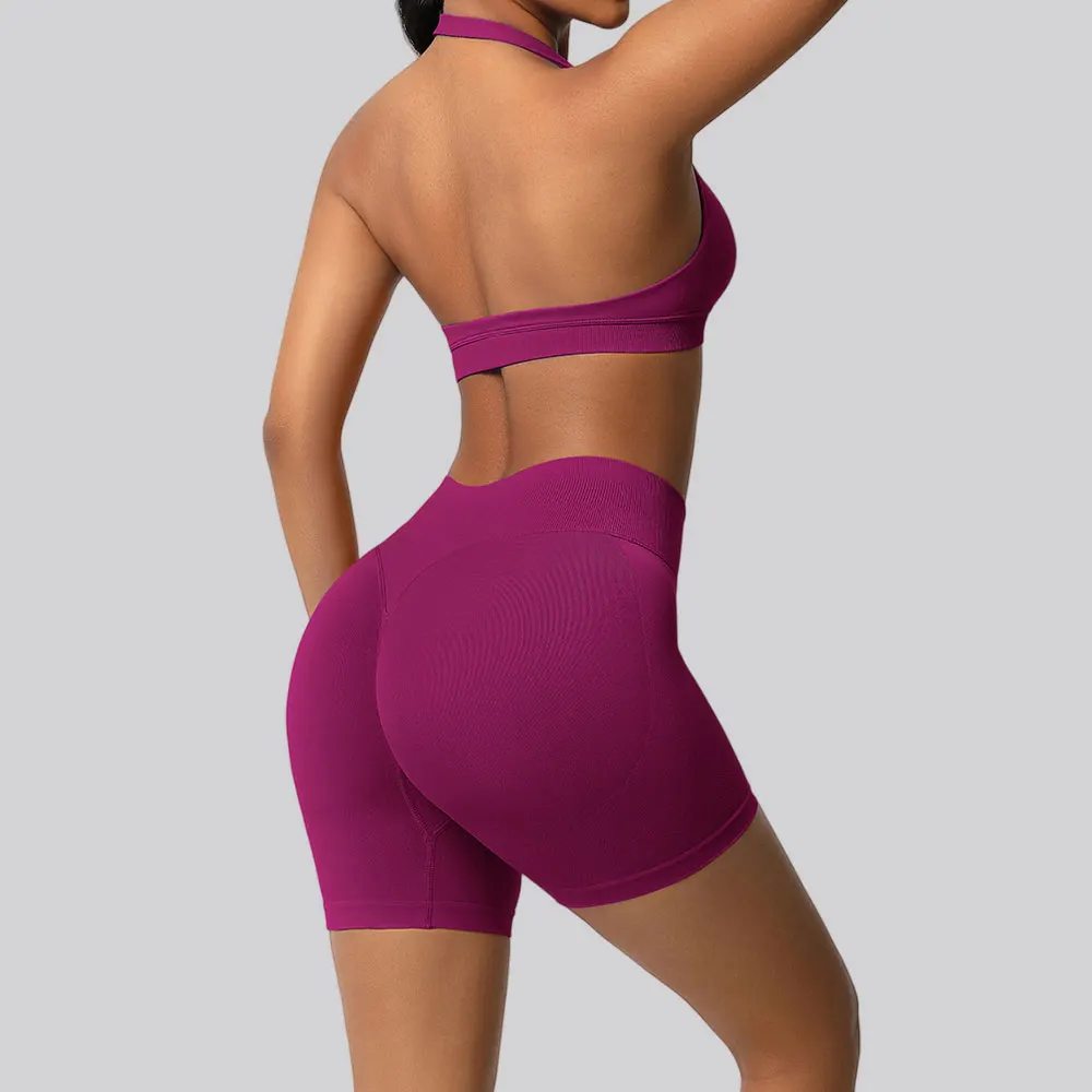 

Women Seamless Tracksuit 2PCS Yoga Clothes Athletic Wear Bras Shockproof Running Leggings Gym Suit Push Up Sports Bra Clothing