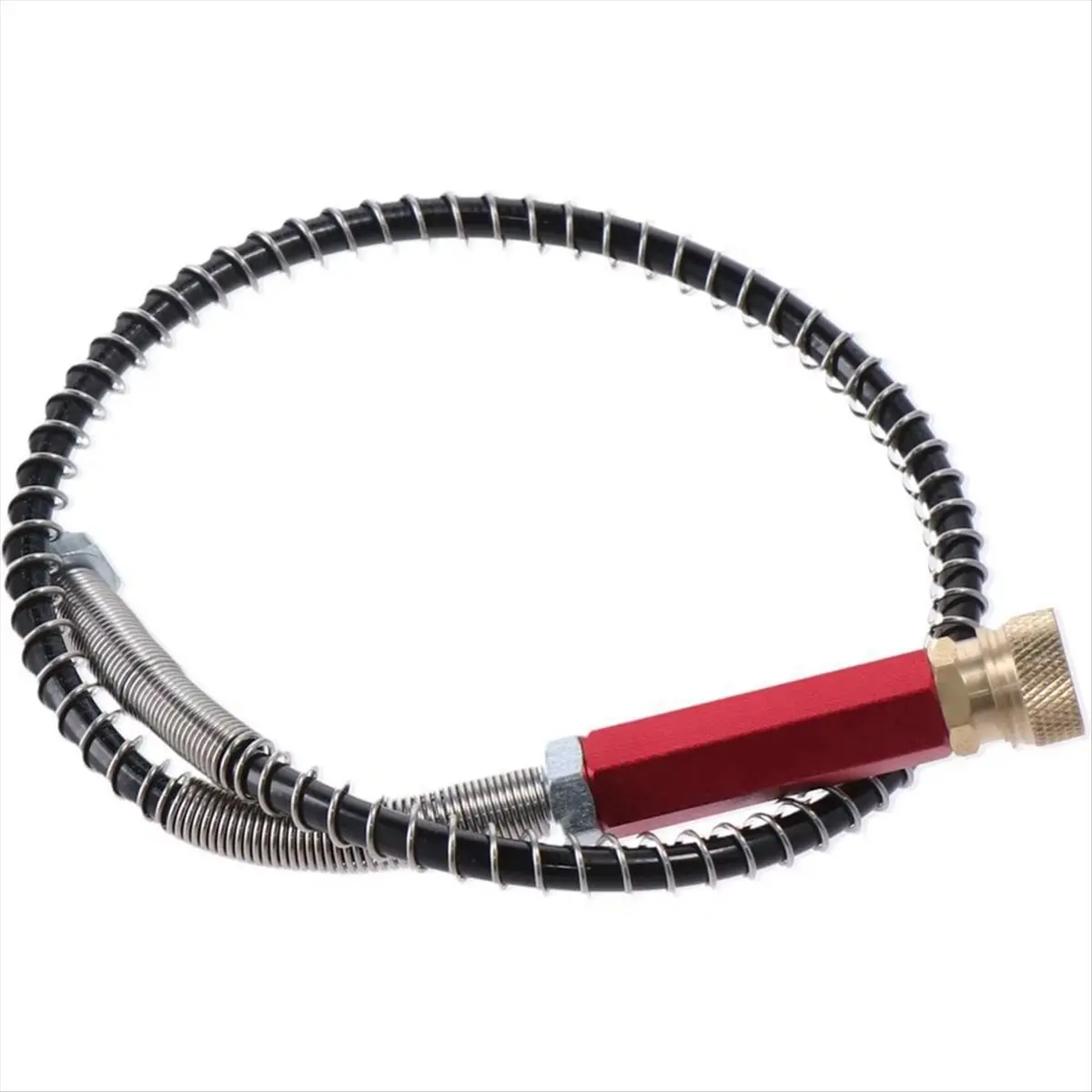 DTDT hot-TPU 63mpa 50cm Pump Hose with 8mm Female Quick Steel Copper 4500psi High Pressure Spring Inflation Hose