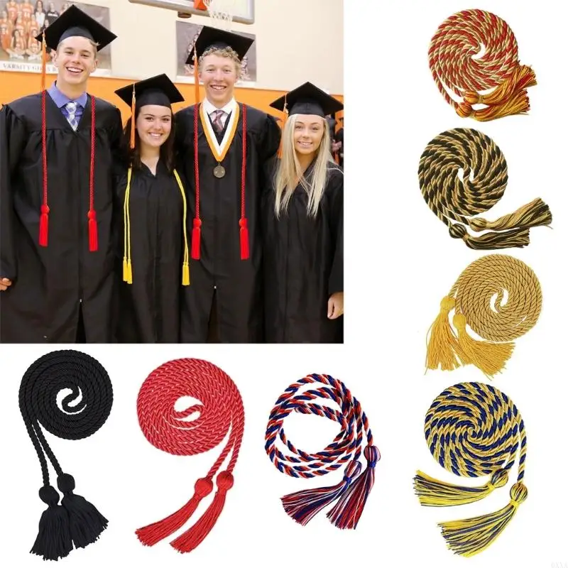 0XXA Polyester Thread Graduation Cord for Graduation Student, 67Inch Graduation Cord