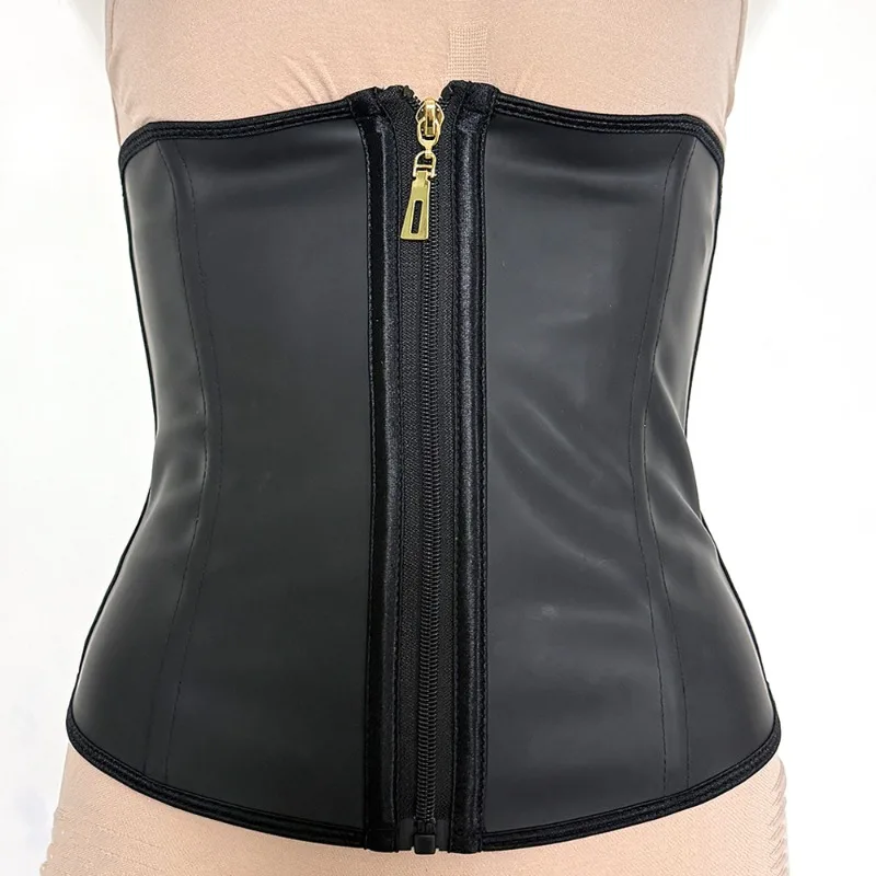 Latex Shapewear Women Waist Trianer Tummy Control Belt Body Shaper Waisted Cincher 9-Bone Inner Abdominal Belly 3-Row Buckl-image
