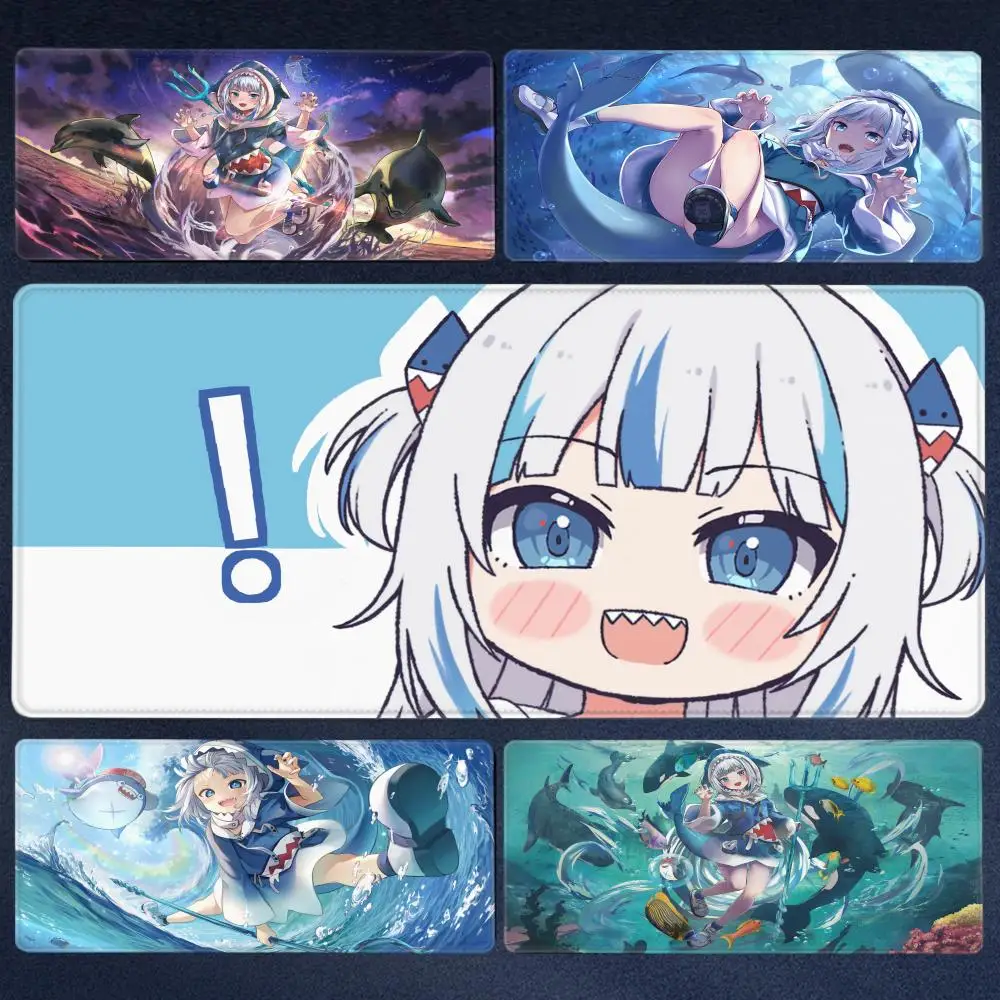 

Hot Vtuber Gawr Gura Anime Girl Mouse Pad Gaming Mousepad Speed Desk Laptop Gaming Office Carpet Desk HD Printing Non-slip Acces