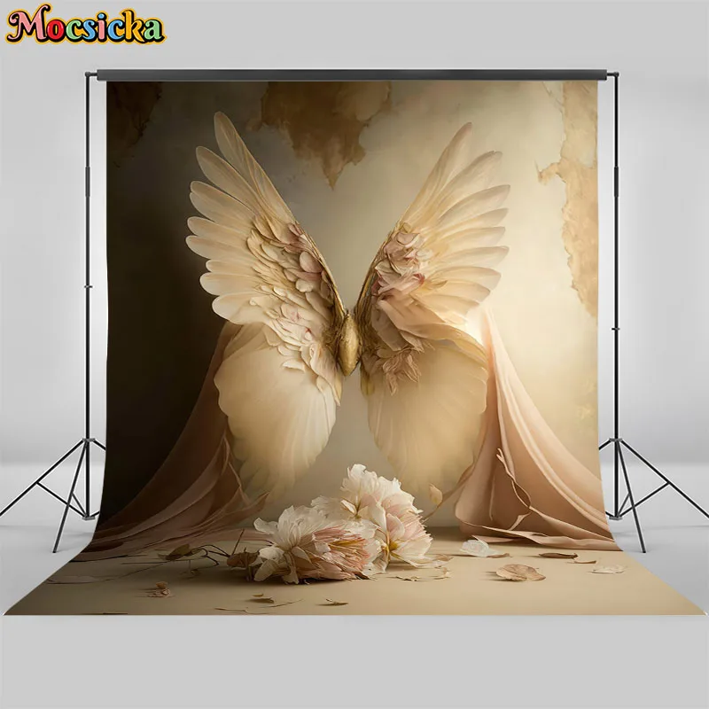 

Mocsicka Photography Background Angel Wings Adult Kids Birthday Party Maternity Art Portrait Decor Photo Backdrop Studio