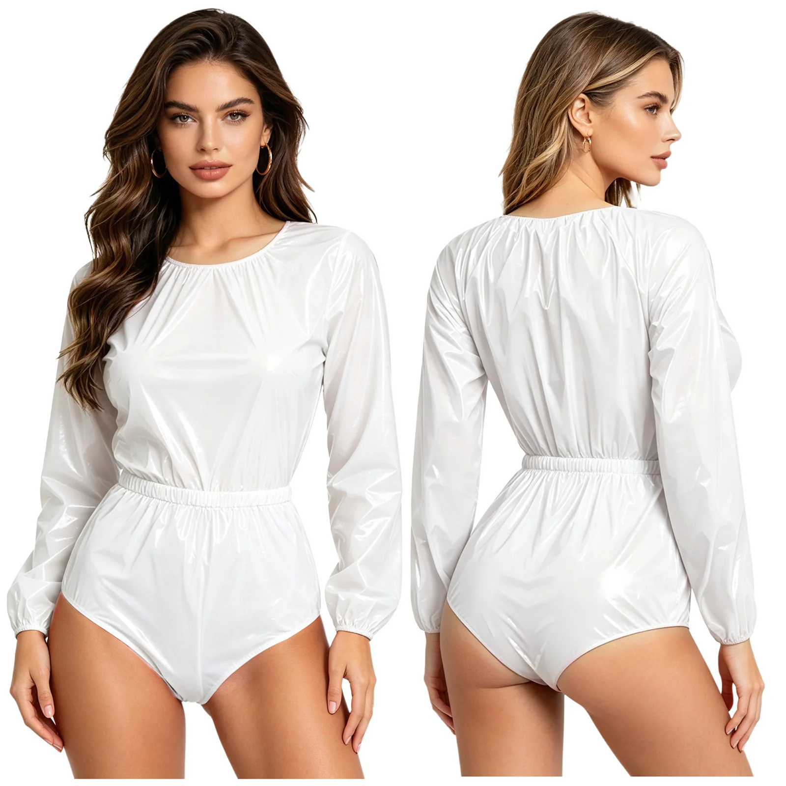 Women Men Waterproof Elastic Waist Bodysuit Leak-proof Diaper Cover Swimwear Elderly Bedridden Special Needs Adaptive Clothing