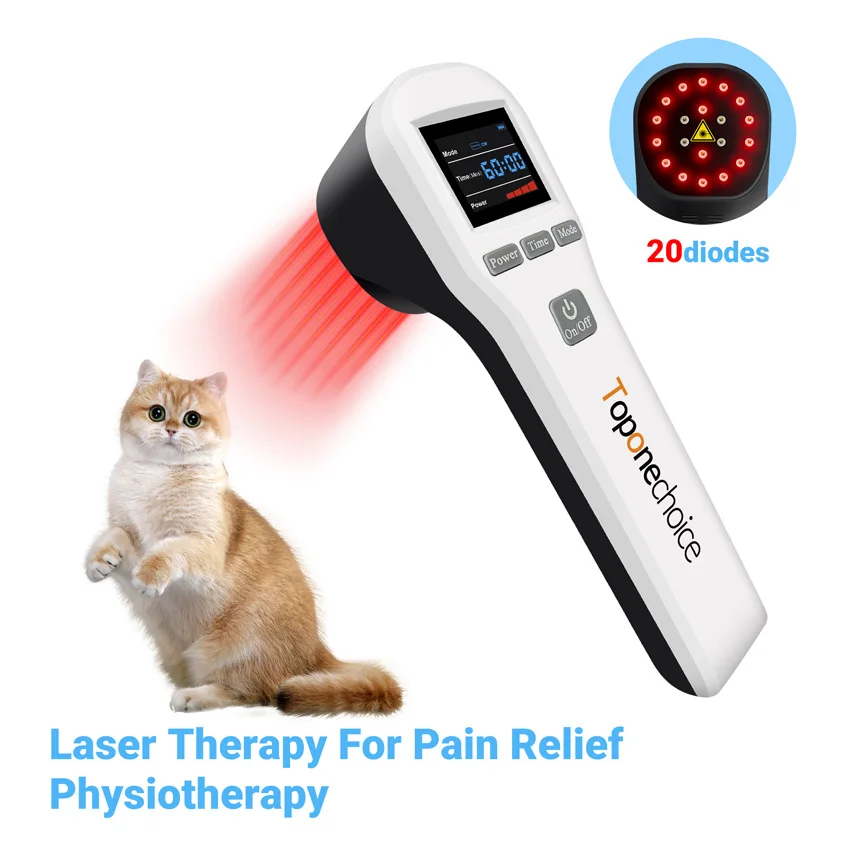 

Cold Laser Low Level Light Therapy Device 650nm 808nm 20 Diodes Red & Near Infrared Light for Pain Relief Wound Healing