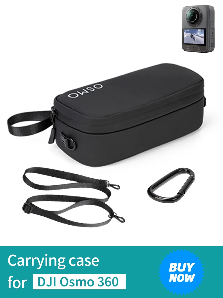 Torba transportowa do DJI Osmo 360 Adventure Combo, przenośna, wodoodporna, ochronna torba podróżna na kamerę sportową z paskiem do Osmo 360 — zdjęcie produktu 7