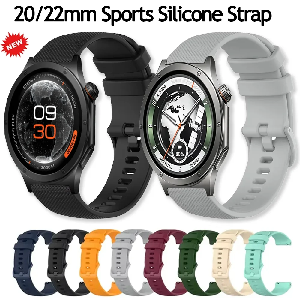 20/22mm Sports Silicone Strap For OPPO Wacth S X3 X2 X Breathable Comfortable Bracelet For Oneplus Watch 4 3 2 2R Lite Accessory