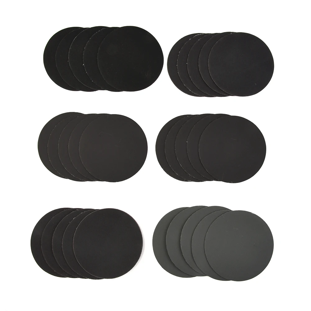 

30pcs Water/Dry Sanding Paper 3inch 75mm Hook & Loop Sanding Disc 320/400/600/800/1000/1500 Girt Sandpaper Abrasive Sand Paper