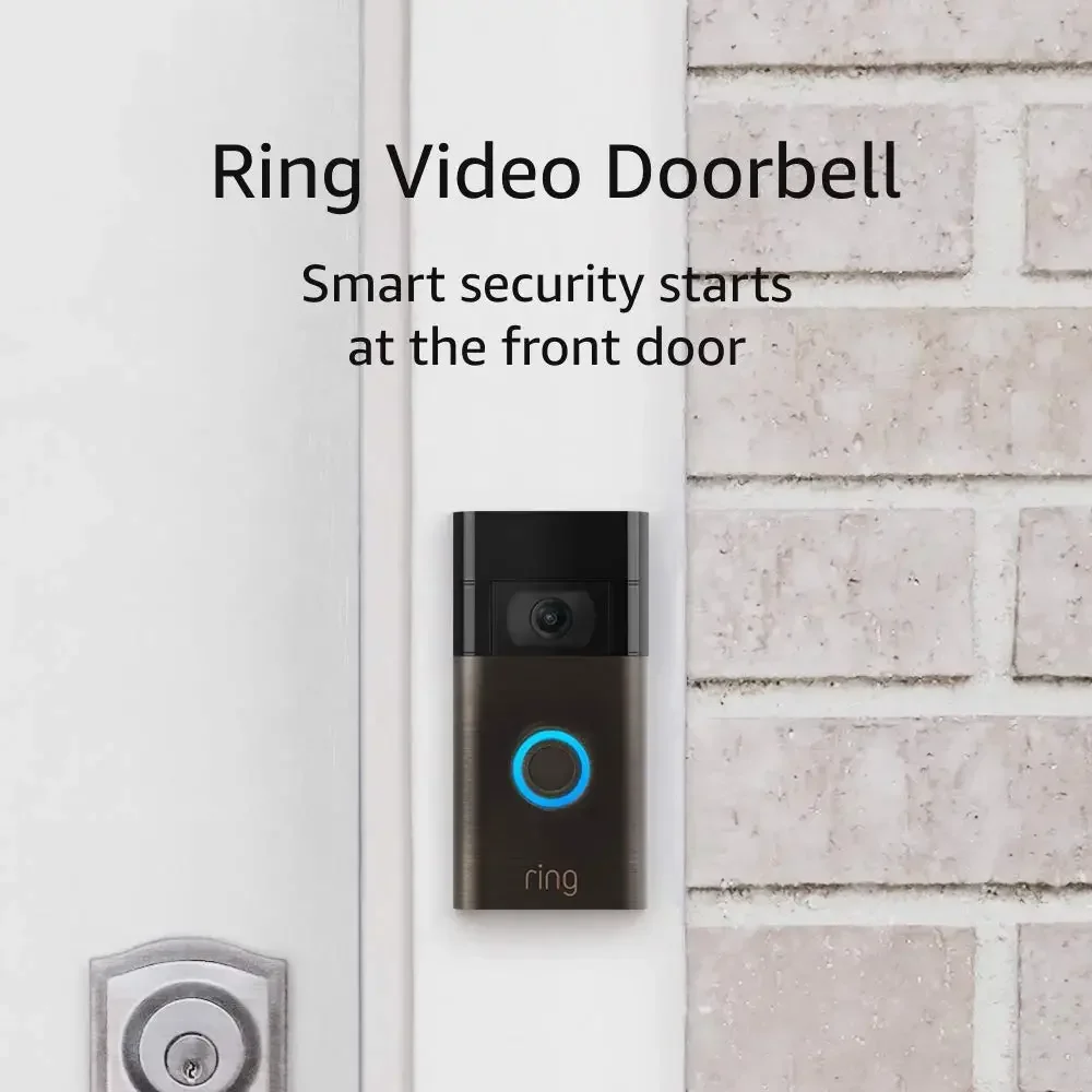 

Video Doorbell – 1080p HD video, improved motion detection, easy installation – Venetian Bronze