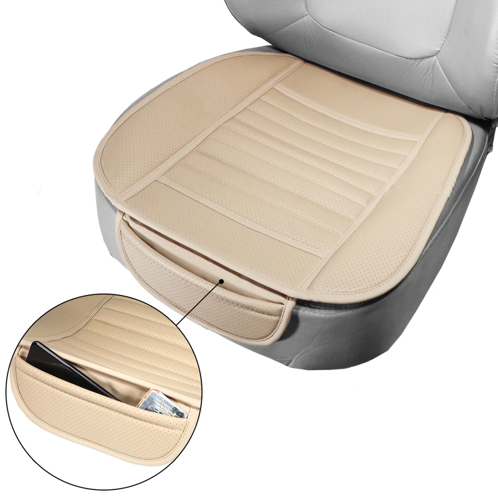 

Universal Car Cover Non Slip Pu Waterproof Auto Protector Anti Skid Design Comfort Support Long Sitting Driving Tailbone