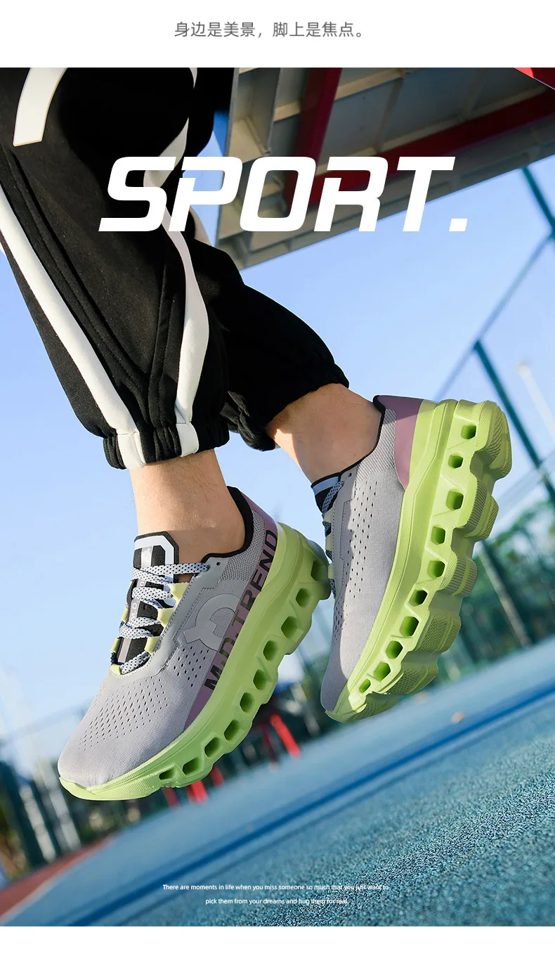 Herren-Sportschuhe, luxuriöse Freizeitsneaker, atmungsaktive Laufschuhe, leichte Sommerschuhe mit Plateausohle, modische Basketball- und Freizeitschuhe für Herren. – Detail 9