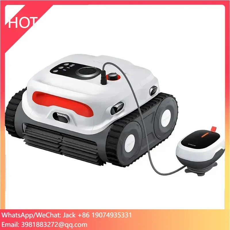 High-Performance Cordless Robot Pool Cleaner Multifunctional Wall-Climbing Vacuum Large Swimming Pools Tool Accessory