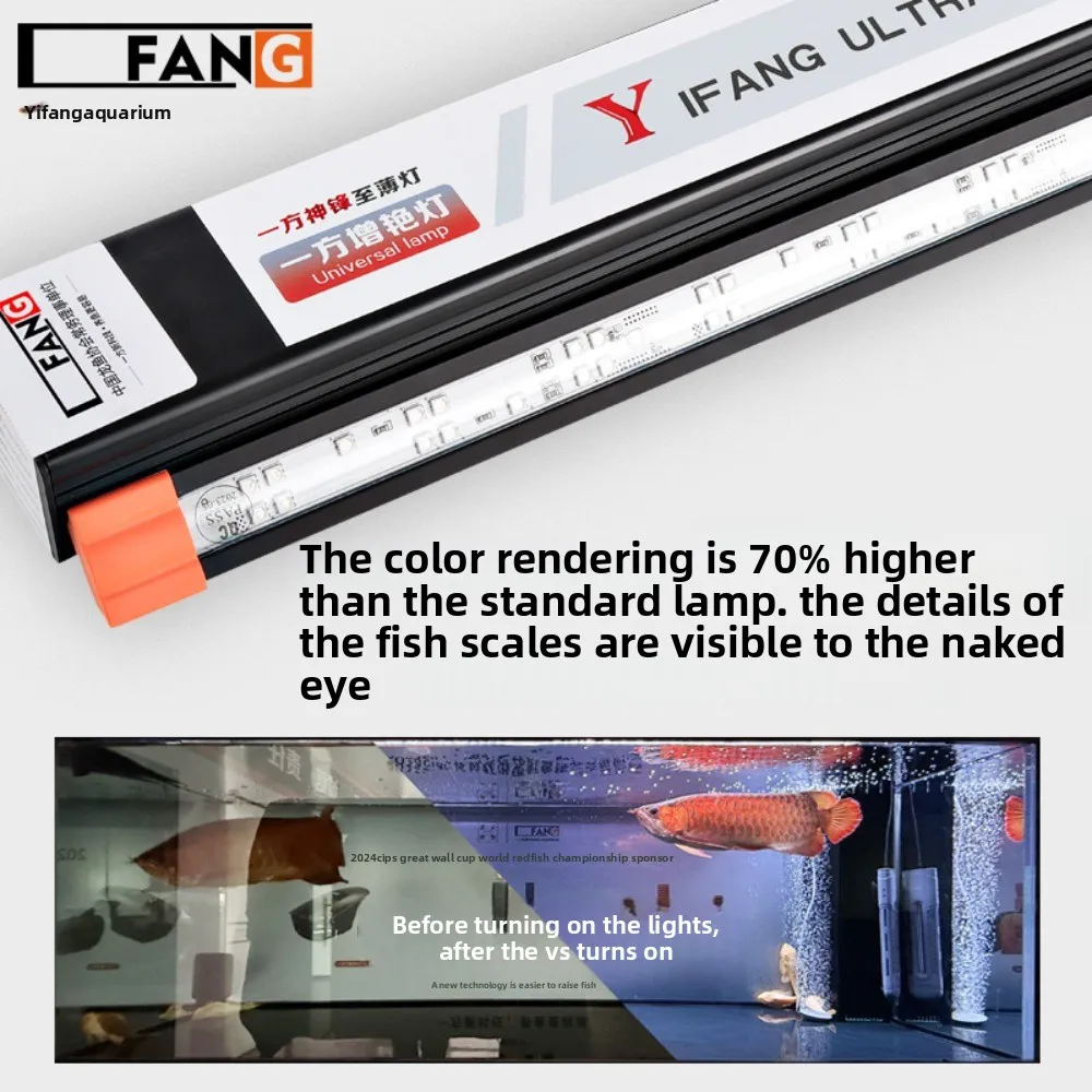 LED Full Spectrum Energy-Saving Fish Tank Light for Tropical, Special for Enhancing Color, Waterproof, Shockproof, Energy-Saving
