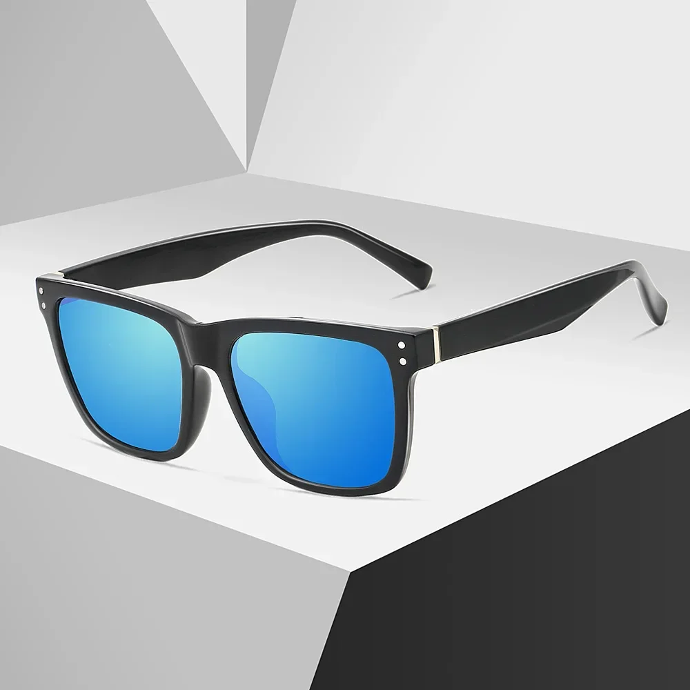 نظارات شمسية مستقطبة مربعة عصرية من KIZN للرجال والنساء UV400 TR90 نظارات شمسية عصرية ملونة للقيادة 7018 #5