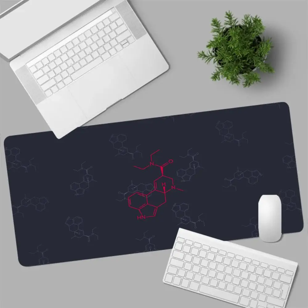 

Mathematical And Chemical Equation Text Large Black Mouse Pad Rubber Anti-slip Office Study Writing Desk pad desk accessories