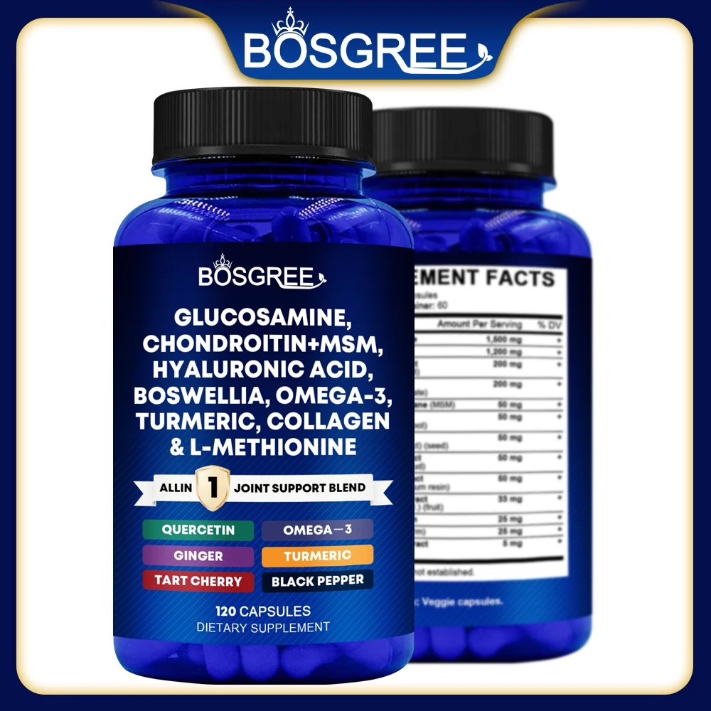 Glucosamine Chondroitin MSM - Supports Healthy Joints, Cartilage, and Connective Tissue - Promotes Joint Comfort and Flexibility