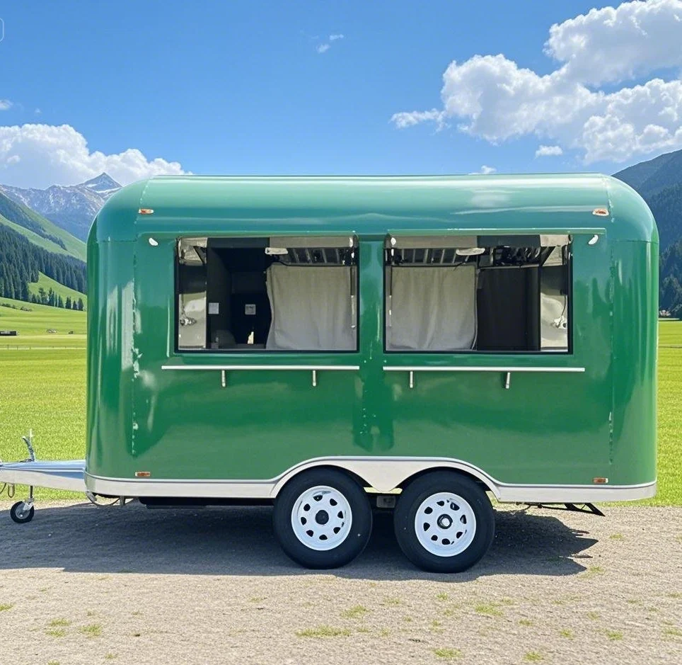 

Mobile Snack Food Truck with Food Carts and Catering Trailer for Sale, Ideal for Vending Events and Mobile Food Trailer Use