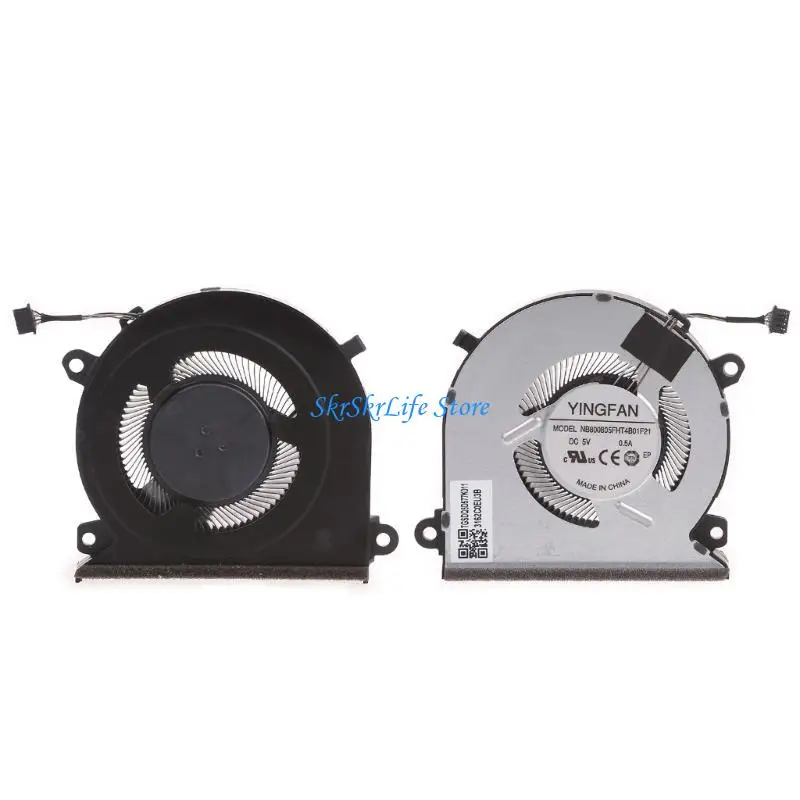 E65E 1PC مروحة تبريد وحدة المعالجة المركزية لـ Thunderobot TR 911AIR 911 AIR BOOTIATIAR DC5V 0.5A 4PIN 4WIRE LAPTOP