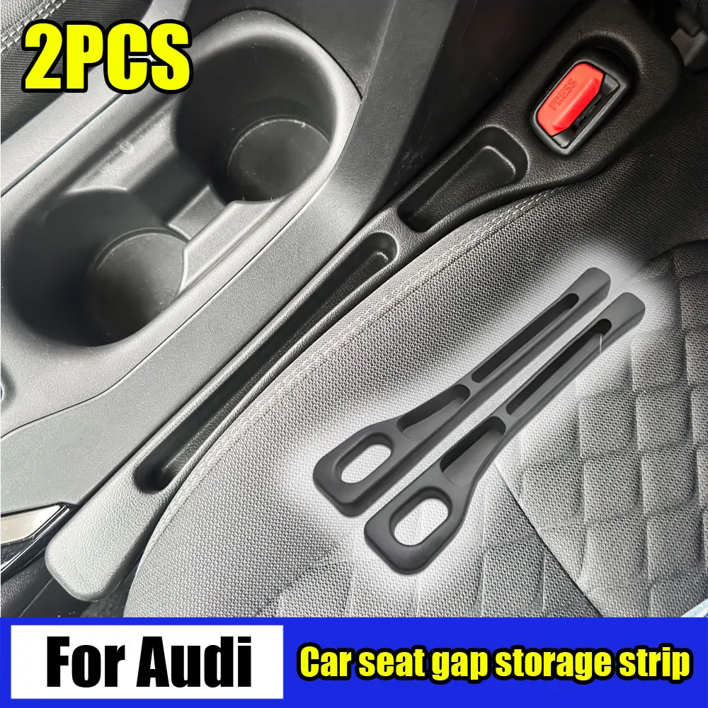 For Audi A1 A3 8V Q2 TT 8S Q7 4M B6 B7 B8 S5 S6 A7 S7 Car Seat Gap Filler Between Seats Crevice Decoration Interior Accessories