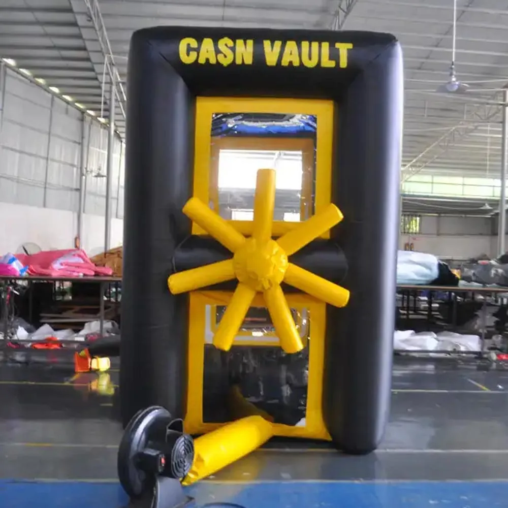 Celerating New Advertising Tools Inflatable Money Machine Inflatable Money Booth Portable Cash Cube For Store Opening