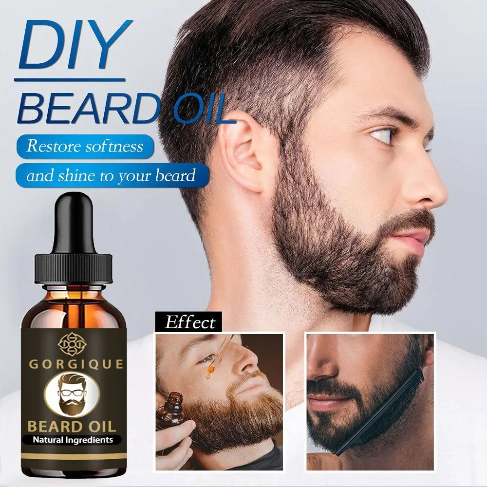 Uomini olio naturale per la crescita della barba idratante levigante strumenti per la crescita dei capelli Dashing Gentlemen Beard Oil Conditioner cura della barba