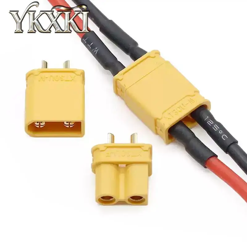 1PCS/LOT XT30U-M XT30U-F Male Female Connector Plug with Silicone Wire 10cm 20cm for RC Battery Cable FPV Drone