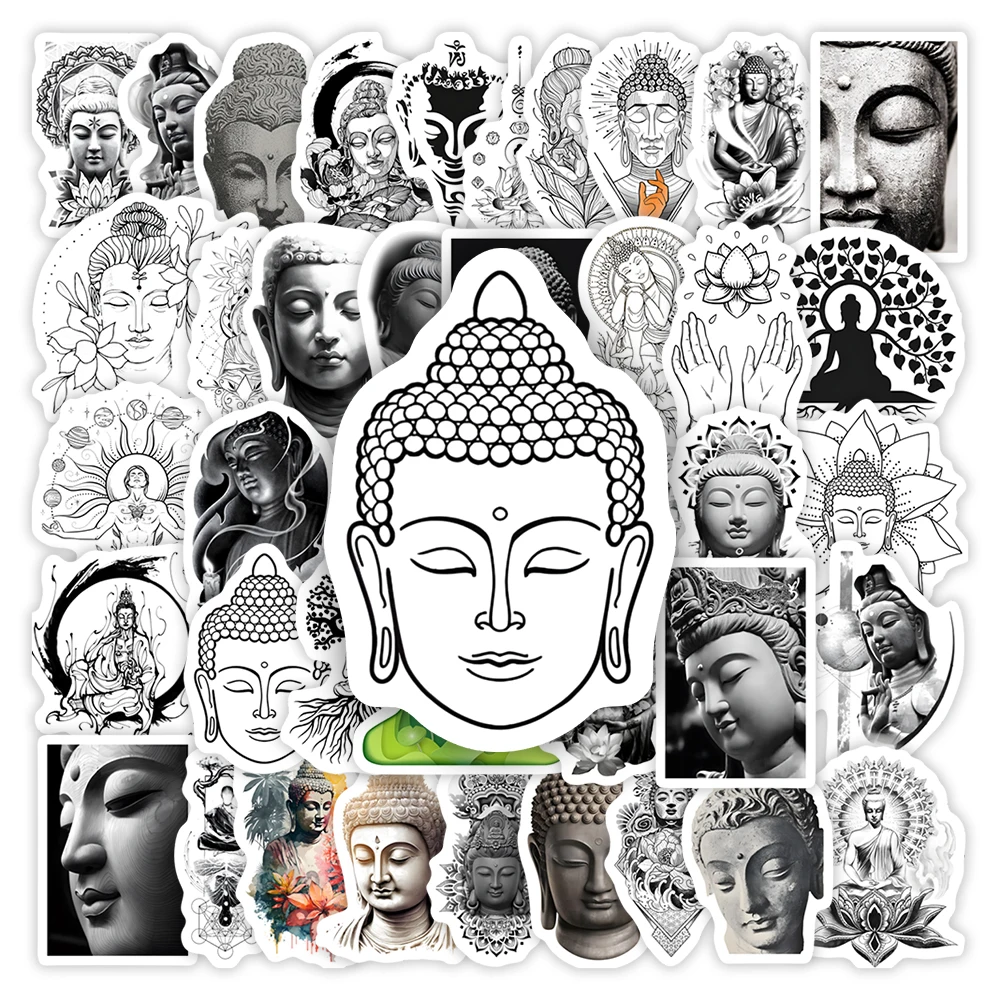 Buddha Stickers Yoga Sakyamuni Bodhisattva DIY Toys Gift Decoration Decal for Laptop Phone Luggage Journal Scrapbook Waterproof