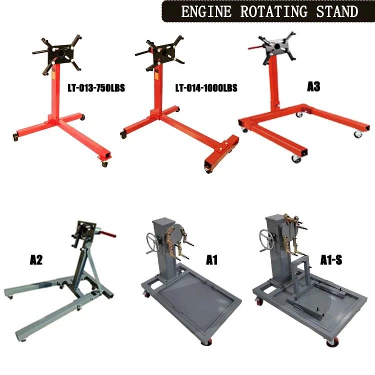 Heavy Duty Height - Adjustable Engine Rotating Stand on Wheels for Efficient Engine Maintenance