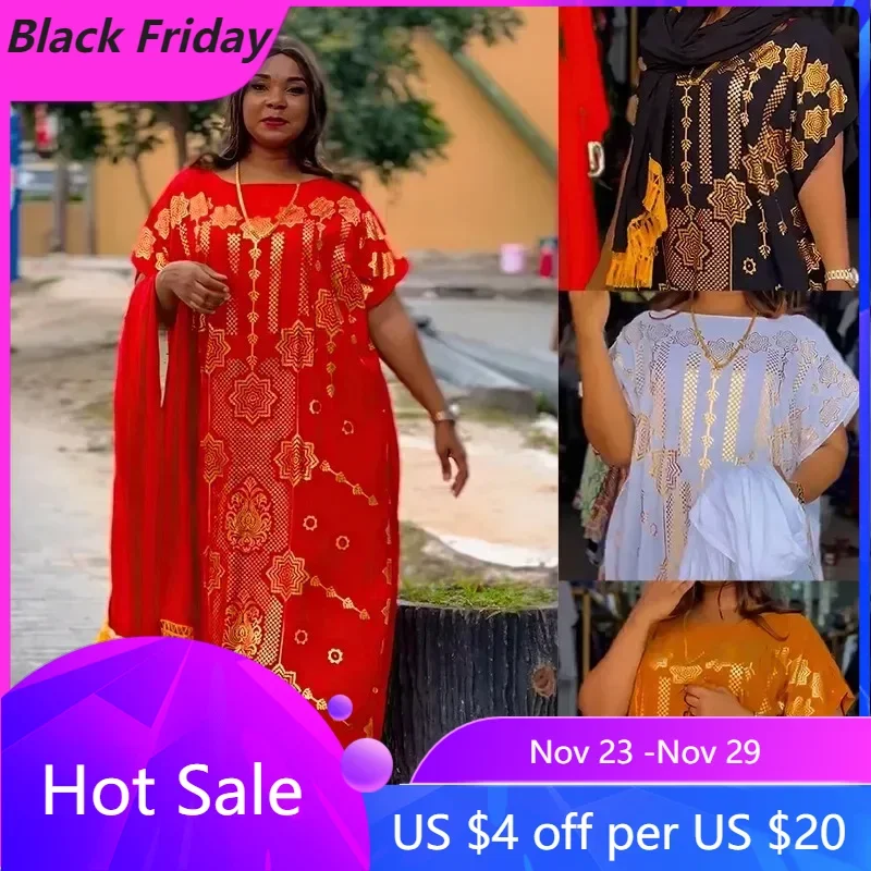 

African Dresses for Women Traditional 2024 New Eid Muslim Caftan Abaya Satin Print Robe Party Abayas Ramadan Kaftan Caftan Gowns