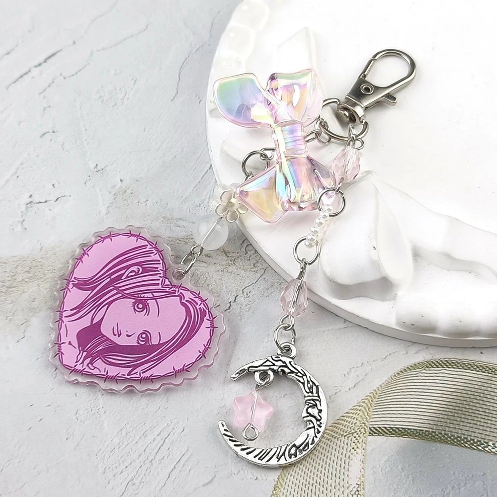 Anime Nana Keychain Cartoon Bag Funny Pendant Keyring Jewelry Girls Women Fans Gifts Cosplay Car Keychains Pendant Jewelry