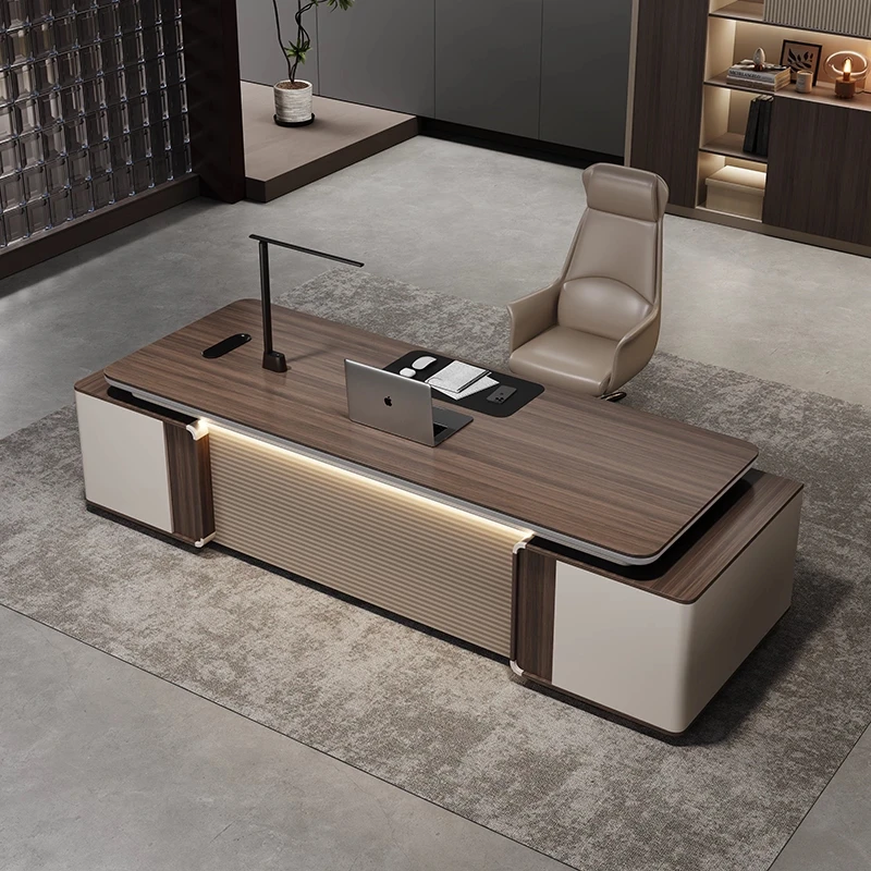light luxury high sense Desk simple modern president chairperson desk leadership escritorios de computadora office furniture
