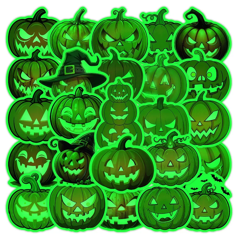25Pcs Halloween Pumpkin Head Cartoon Doodle Stickers, Funny Holiday Decals for Phone, Laptop & Gift DIY Decor Papery Pop Store